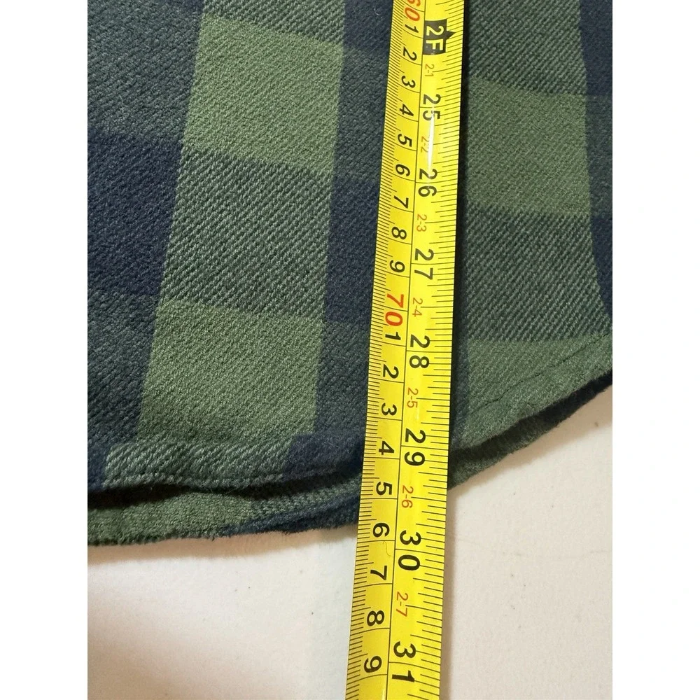 Oakley Terraformic Long Sleeve Button Green Black Plaid Flannel Embroidered XL